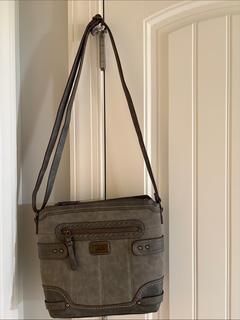 boc Gray Shoulder Crossbody Bag